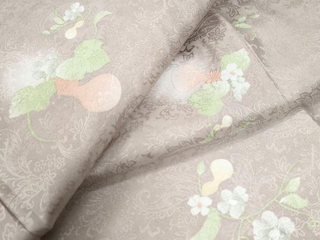 平和屋着物●小紋　瓢箪草花文　蛍暈し　ロング丈　洗える着物　CAAZ3642yc