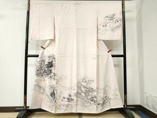 平和屋着物●訪問着　総絞り　十二単　正絹　逸品　CAAZ3665yc