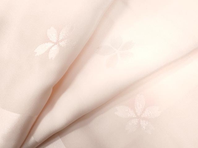 平和屋着物●長襦袢　舞桜地紋　暈し染め　正絹　逸品　CAAZ3693yc
