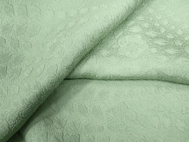 平和屋着物●上質な色無地　辻が花地紋　裏葉柳色　ロング丈　正絹　逸品　未使用　CAAZ3702yc