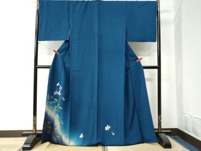 平和屋着物●訪問着　草花文　暈し染め　金彩　やまと誂製　正絹　逸品　CAAZ3719yc
