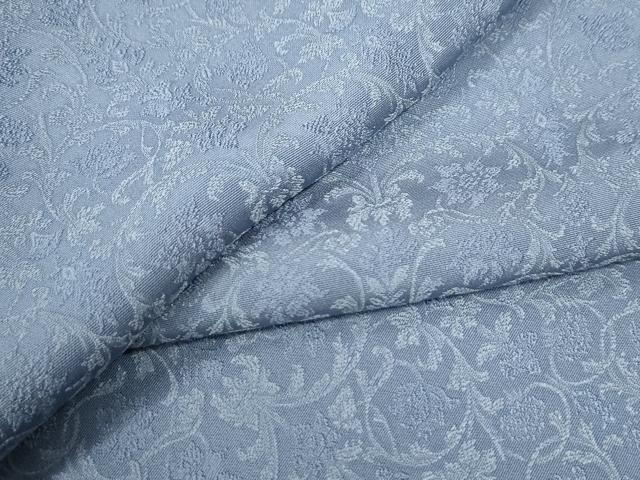 平和屋着物●上質な色無地　更紗花唐草地紋　淡藤色　正絹　逸品　CAAZ3732yc