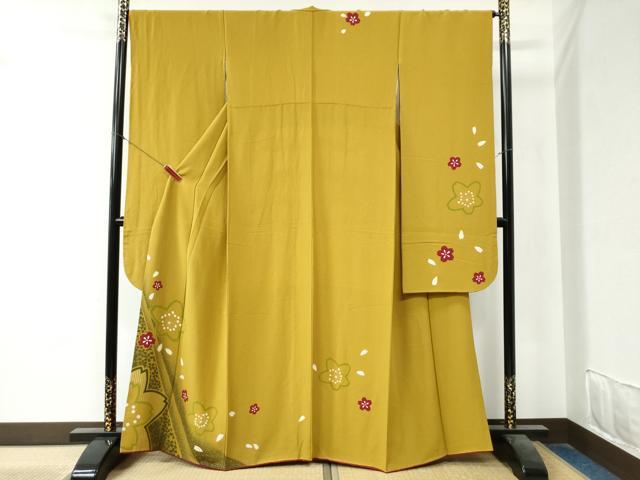 平和屋着物●豪華振袖　舞桜文　正絹　逸品　CAAZ3773yc