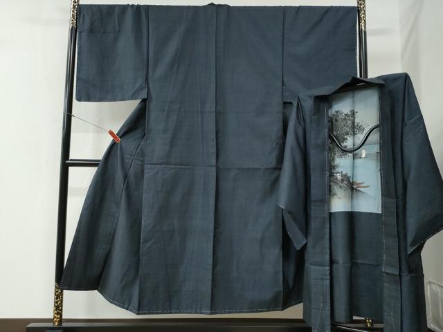 平和屋着物●男性　本場大島紬　アンサンブル　80亀甲　総詰め　正絹　逸品　未使用　CAAZ3776yc