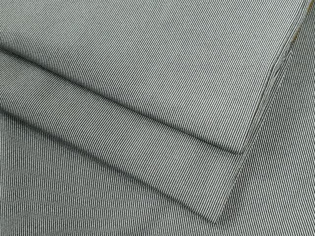 平和屋着物●江戸小紋　万筋　白鼠色×黒色　正絹　逸品　CAAZ3871yc