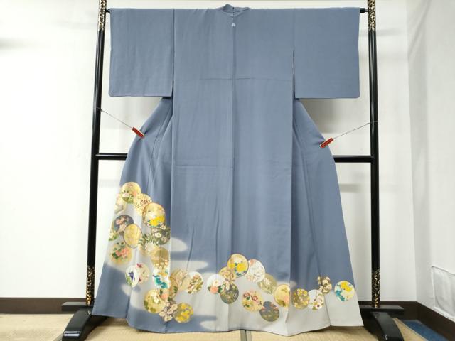 平和屋着物●豪華色留袖　花鳥丸文　暈し染め　金彩　正絹　逸品　CAAZ3895yc