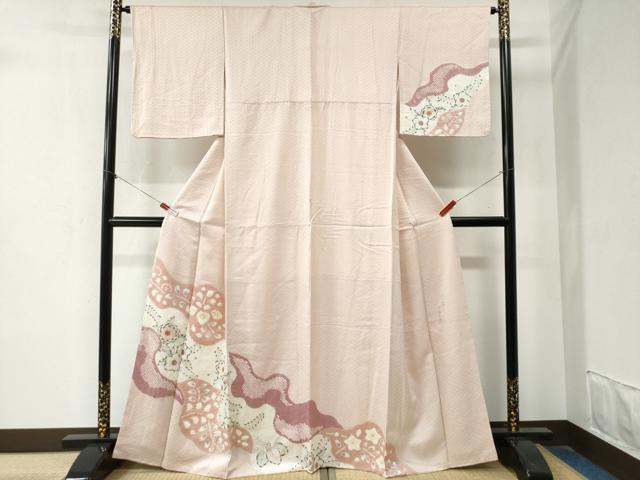 平和屋着物●訪問着　作家物　辻が花　手描き　平安　不染　正絹　逸品　CAAZ3951yc