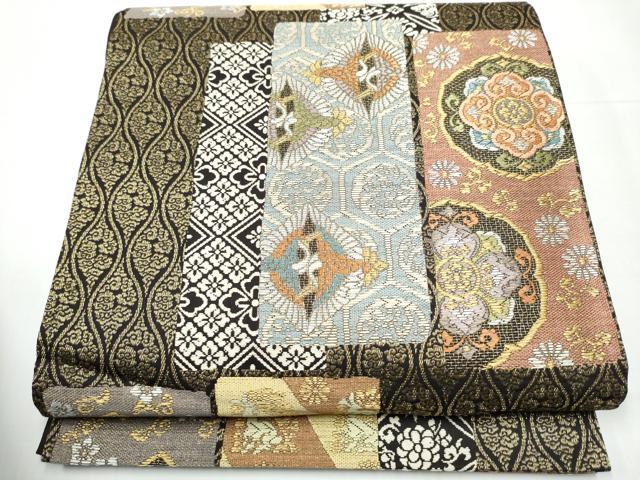 平和屋着物●六通柄袋帯　唐織　織の名工　有職文　金糸　正絹　逸品　CAAZ4025hy