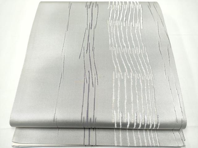 平和屋着物●六通柄袋帯　霞文　金糸　正絹　逸品　CAAZ4027hy