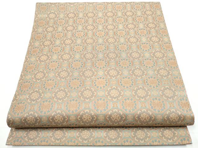 平和屋着物●本場筑前博多織　両面　全通柄　京袋帯　蜀江花文　献上　正絹　逸品　CAAZ4053hy