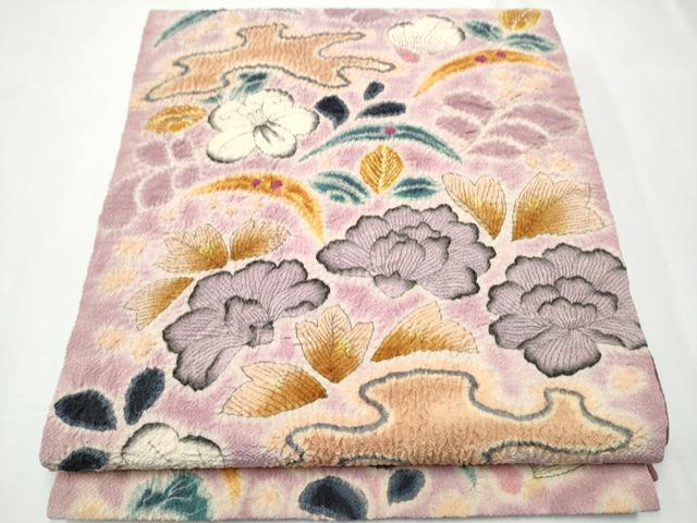 平和屋着物●九寸開き名古屋帯　絞り　辻が花　正絹　逸品　CAAZ4156hy