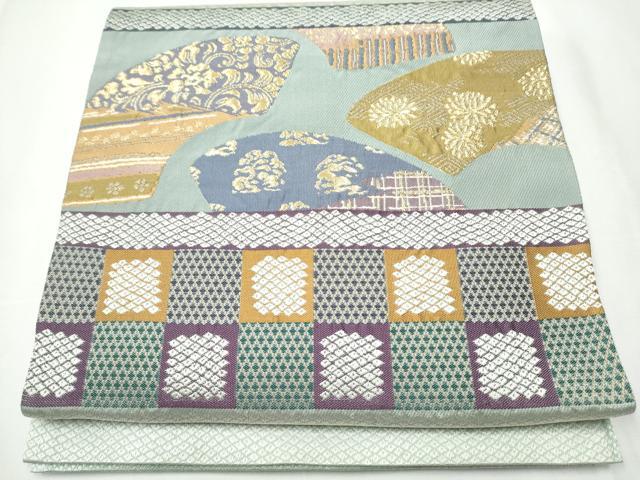 平和屋着物●六通柄袋帯　唐織　名物裂　地紙草花文　正絹　逸品　CAAZ4228hy