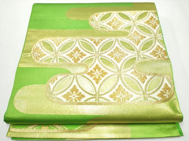 平和屋着物●西陣　川島織物　六通柄　本袋帯　雅小袖　金糸　正絹　逸品　CAAZ4264hy