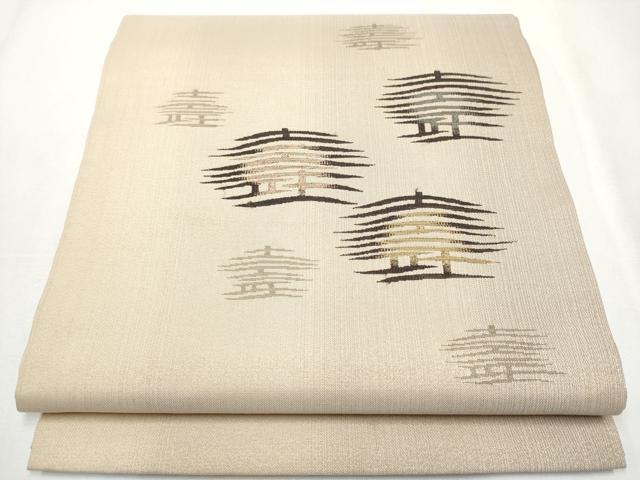 平和屋着物●京の名門　じゅらく謹製　帝王紫　九寸開き名古屋帯　寿字文　金糸　正絹　逸品　CAAZ4276hy