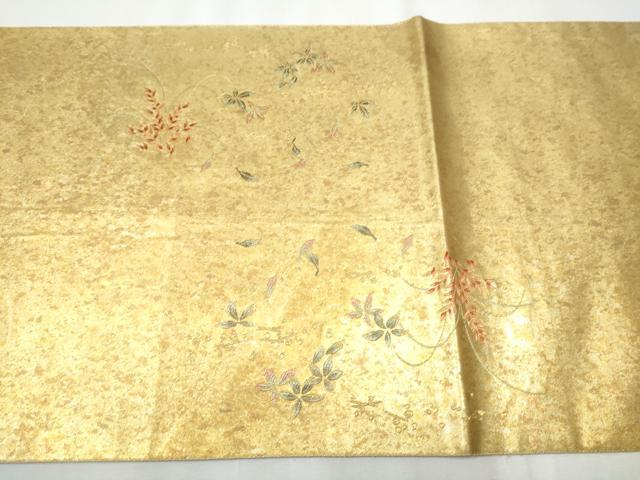 平和屋着物○太鼓柄袋帯 童子遊び 金糸 引箔 正絹 逸品 CAAZ4313hy
