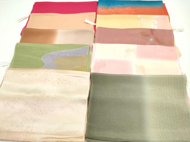 平和屋着物★和装小物　帯揚げ10枚セット　正絹　逸品　未使用　CAAZ6306ju