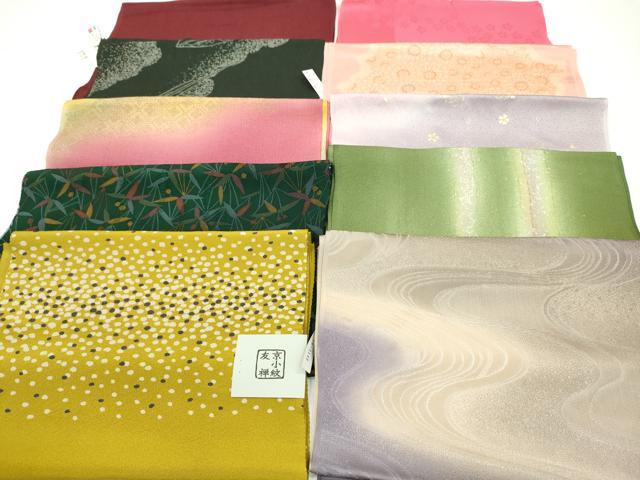 平和屋着物★和装小物　帯揚げ10枚セット　正絹　逸品　未使用　CAAZ6307ju