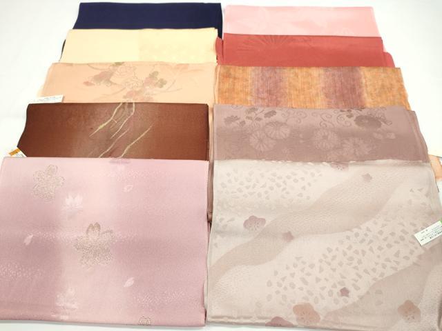 平和屋着物★和装小物　帯揚げ10枚セット　正絹　逸品　未使用　CAAZ6308ju