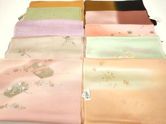 平和屋着物★和装小物　帯揚げ10枚セット　正絹　逸品　未使用　CAAZ6310ju