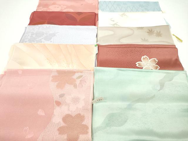 平和屋着物★和装小物　帯揚げ10枚セット　正絹　逸品　未使用　CAAZ6311ju