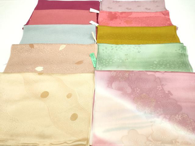 平和屋着物★和装小物　帯揚げ10枚セット　正絹　逸品　未使用　CAAZ6320ju