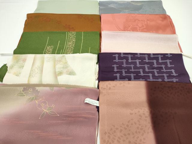 平和屋着物★和装小物　帯揚げ10枚セット　正絹　逸品　未使用　CAAZ6346ju