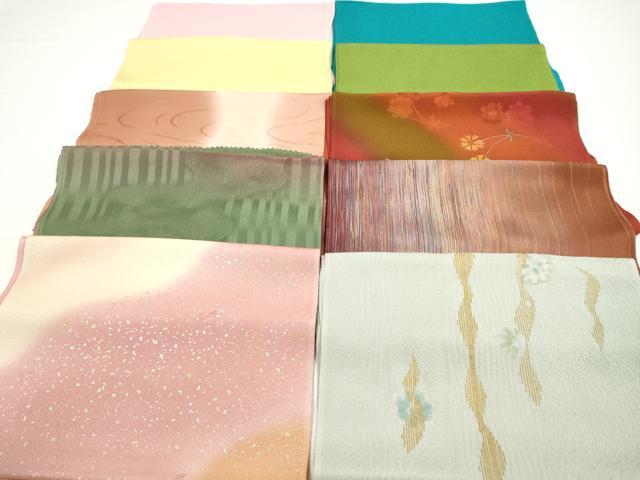 平和屋着物★和装小物　帯揚げ10枚セット　正絹　逸品　CAAZ6360ju