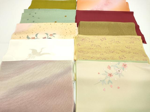 平和屋着物★和装小物　帯揚げ10枚セット　正絹　逸品　CAAZ6363ju