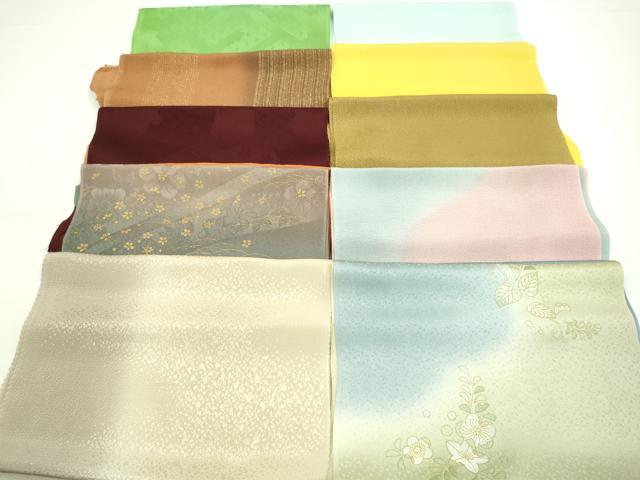 平和屋着物★和装小物　帯揚げ10枚セット　正絹　逸品　CAAZ6374ju