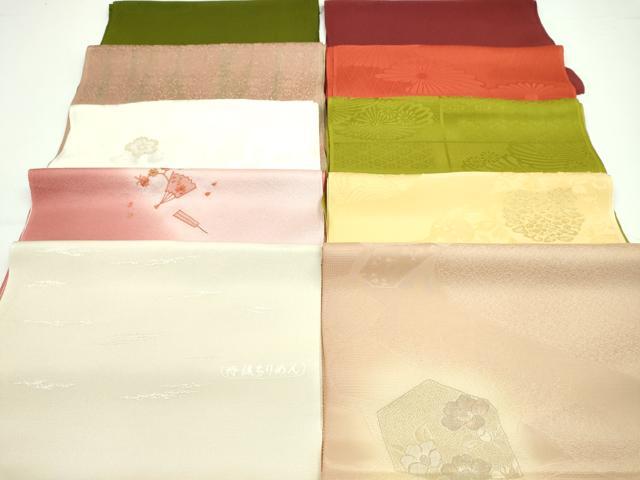 平和屋着物★和装小物　帯揚げ10枚セット　正絹　逸品　CAAZ6377ju