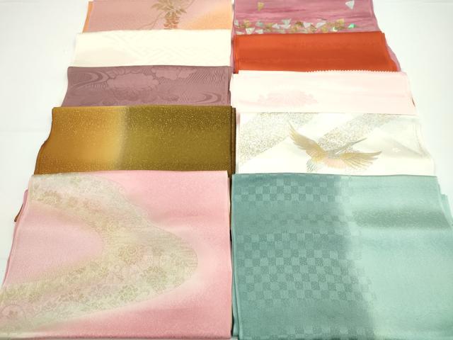 平和屋着物★和装小物　帯揚げ10枚セット　正絹　逸品　CAAZ6386ju