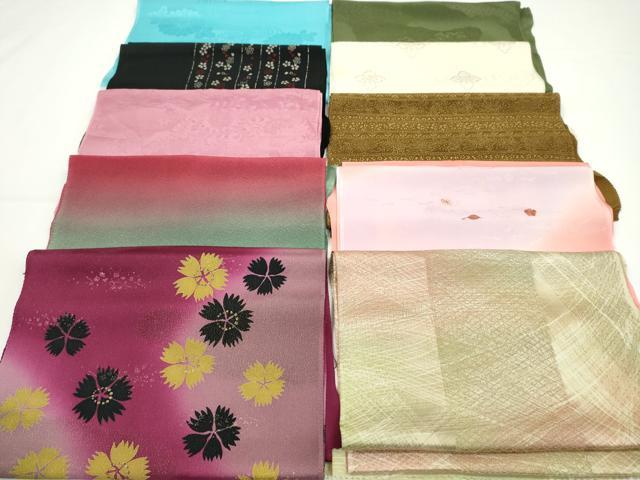 平和屋着物★和装小物　帯揚げ10枚セット　正絹　逸品　CAAZ6393ju
