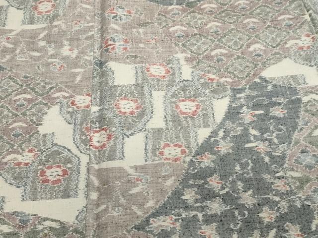 平和屋着物○小千谷紬 縞 正絹 逸品 CAAZ6492dy 紬