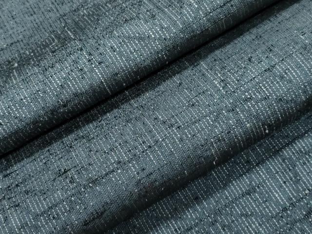 平和屋着物●西陣　紬　麻の葉文様　正絹　逸品　CAAZ6512dy