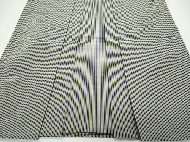 平和屋着物○男性 行灯袴 作家物 仙臺平 間道 間道