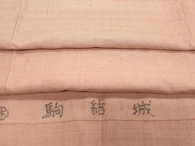 平和屋着物●上質な紬　駒結城　ときがら茶色　反端付き　正絹　逸品　CAAZ8074vf