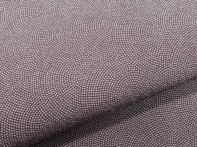 平和屋着物○江戸小紋 江戸三役 鮫小紋柄 反端付き 正絹