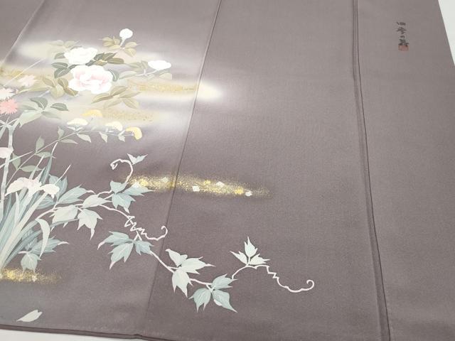 平和屋着物○訪問着 作家物 四季の舞 暈し染め 金銀彩