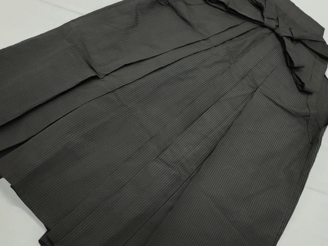 平和屋着物●男性　馬乗り袴　間道　正絹　逸品　CAAZ8210vf