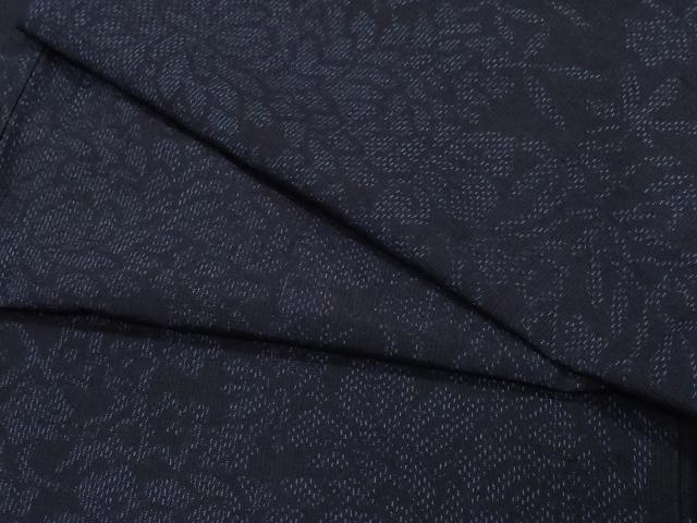 平和屋着物●結城紬　草花文　正絹　逸品　未使用　CAAZ8238vf