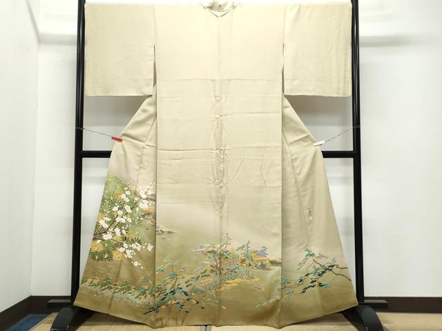 平和屋着物●豪華色留袖　友禅　作家物　天ノ橋立　正絹　逸品　CAAZ8243vf