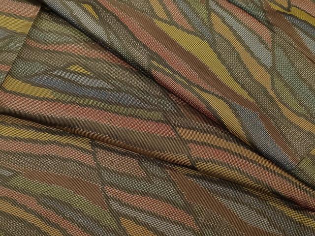 平和屋着物●本場大島紬　7マルキ　吉祥文　正絹　逸品　CAAZ8266vf