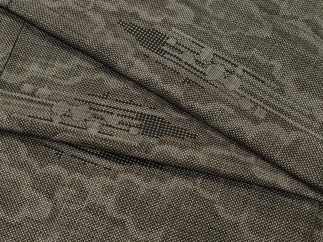 平和屋着物●本場大島紬　7マルキ　雲取り霞文　まるやま扱い　正絹　逸品　CAAZ8306vf