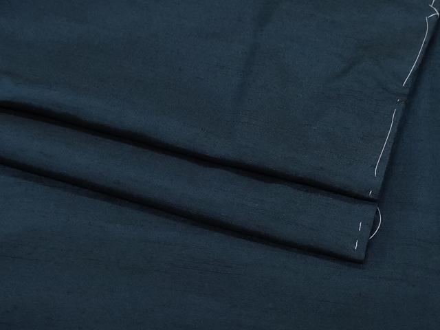平和屋着物●男性　紬　濃紺色　キングサイズ　正絹　逸品　未使用　CAAZ8356vf