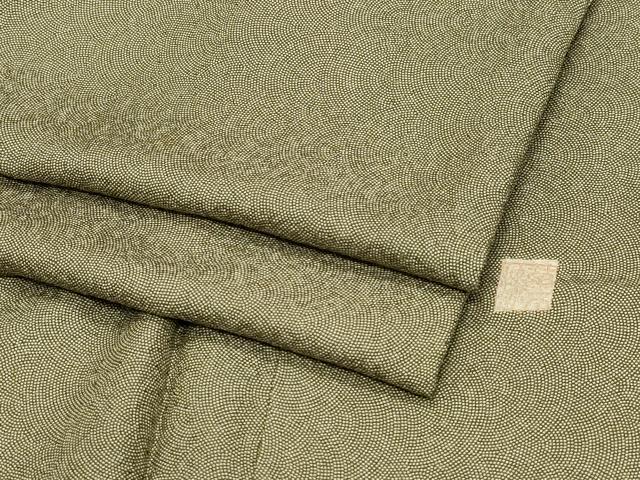 平和屋着物●江戸小紋　草木染　鮫小紋柄　正絹　逸品　CAAZ8360vf