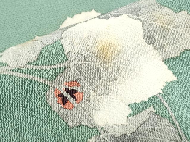 平和屋着物○華道家 楠目ちづ 訪問着 蔦の葉文 鬼