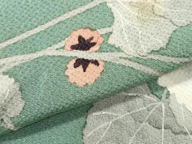 平和屋着物○華道家 楠目ちづ 訪問着 蔦の葉文 鬼