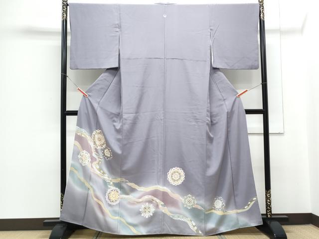 平和屋着物●豪華色留袖　駒刺繍　正倉院花文　金彩　正絹　逸品　CAAZ8812th