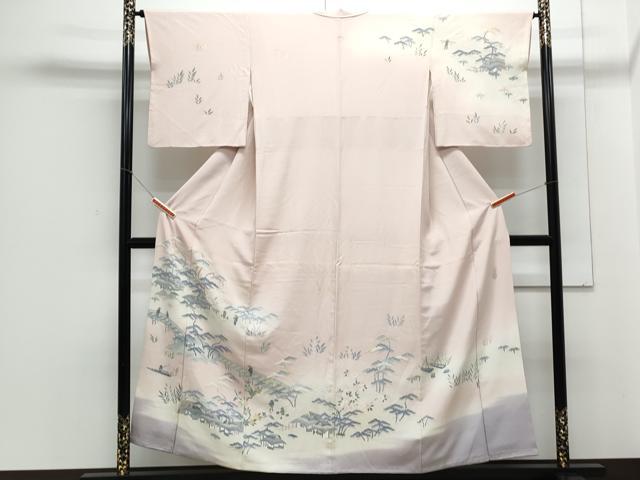 平和屋着物●名門・上野家　上野街子　清染居　訪問着　人物風景文　暈し染め　正絹　逸品　CAAZ8813th