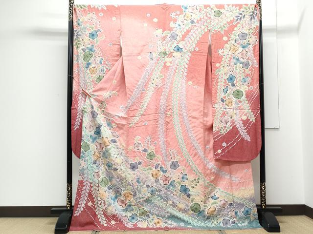 平和屋着物●豪華振袖　辻が花　絞り　暈し染め　正絹　逸品　CAAZ8816th